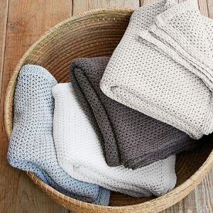West Elm Organic Cotton Knit Throw