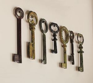 Set of Vintage-look Keys from Pottery Barn